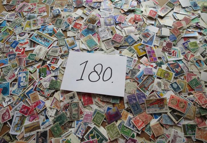 (180) Partij Postzegels Afgeweekt Wereld, Postzegels en Munten, Postzegels | Volle albums en Verzamelingen, Buitenland, Ophalen