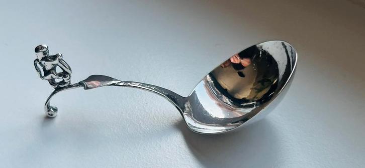 Antieke zilveren roomlepel 1835 ! Derk Kisjes Leeuwarden, Antiek en Kunst, Antiek | Goud en Zilver, Verzenden