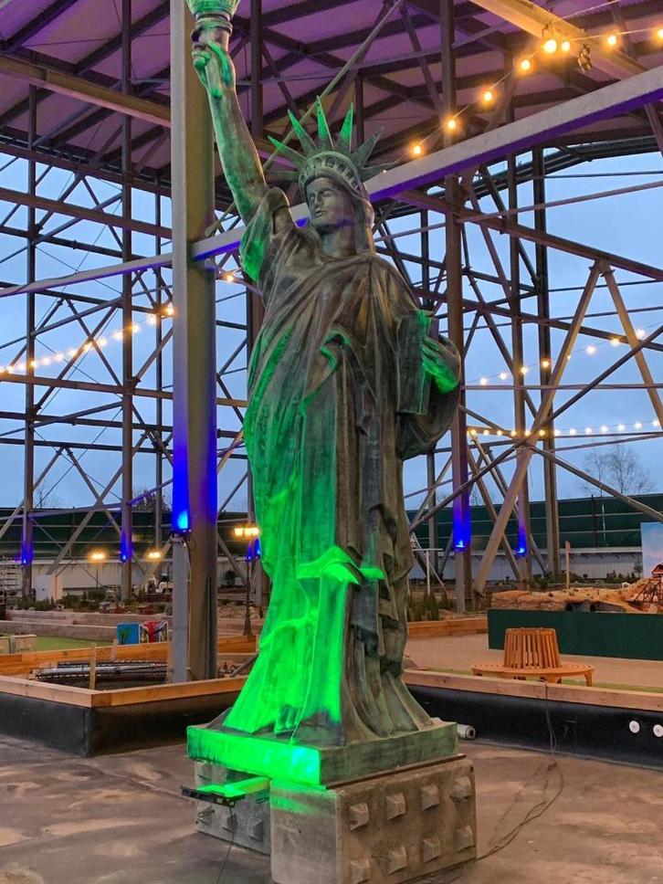 LADY LIBERTY vrijheidsbeeld Amerika, ruim 5 meter hoog, Verzamelen, Beelden en Beeldjes, Zo goed als nieuw, Overige typen, Ophalen