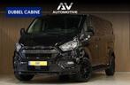 Ford Transit Custom 300 2.0 TDCI L2H1 170 PK Limited DC | Ca, Auto's, 4 cilinders, Zwart, Bedrijf, Diesel