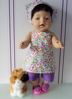 poppenkleertjes babypop born 43cm (halterjurk setje ), Verzenden, Nieuw, Babypop