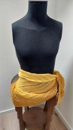 Prachtige gehaakte pareo omslagdoek geel katoen, Kleding | Dames, Badmode en Zwemkleding, Overige typen, Geel, Nieuw, Ophalen of Verzenden