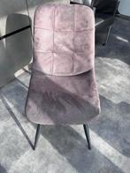 Mooie grijze eetkamerstoel 6 stuks, Ophalen, Zo goed als nieuw, Metaal, Eén