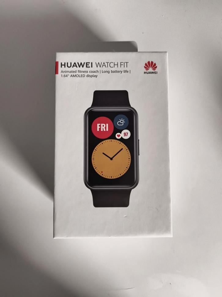 Huawai Watch Fit, Sieraden, Tassen en Uiterlijk, Sporthorloges, Gebruikt, Android, Zwart, Conditie, Ophalen of Verzenden