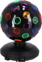 LED Disco Bal 20 cm Zwart, Muziek en Instrumenten, Licht en Laser, ., Discobol, Nieuw, Ophalen of Verzenden