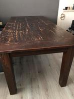 Koloniale massief houten eettafel, Huis en Inrichting, Tafels | Eettafels, Ophalen, Gebruikt, Koloniaal, Teakhout