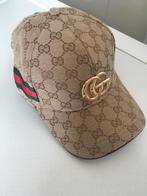 Gucci pet - cap - bruin tricolor - goud GG logo - NIEUW, Verzenden, Nieuw, One size fits all, Pet