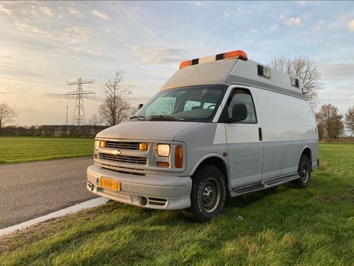 Chevy van Express 6.5TD bj,”04 RDW camper keuring klaar, Caravans en Kamperen, Campers, Bedrijf, Bus-model, tot en met 4, Overige merken