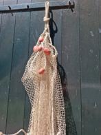 Oude vintage visnet met drijvers, Tuin en Terras, Tuinwanddecoratie, Nn, N, N, Ophalen of Verzenden