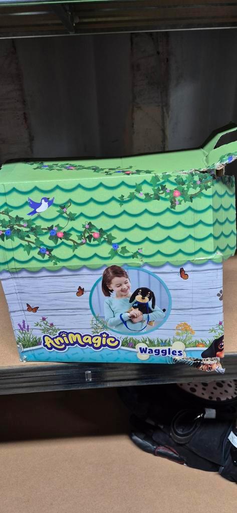 Animagic Waggles Knuffel Hond, Kinderen en Baby's, Speelgoed | Knuffels en Pluche, Zo goed als nieuw, Hond, Ophalen of Verzenden
