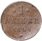 Hesse-Darmstadt 1 heller 1844, Postzegels en Munten, Munten | Europa | Niet-Euromunten, Verzenden, Duitsland, Losse munt
