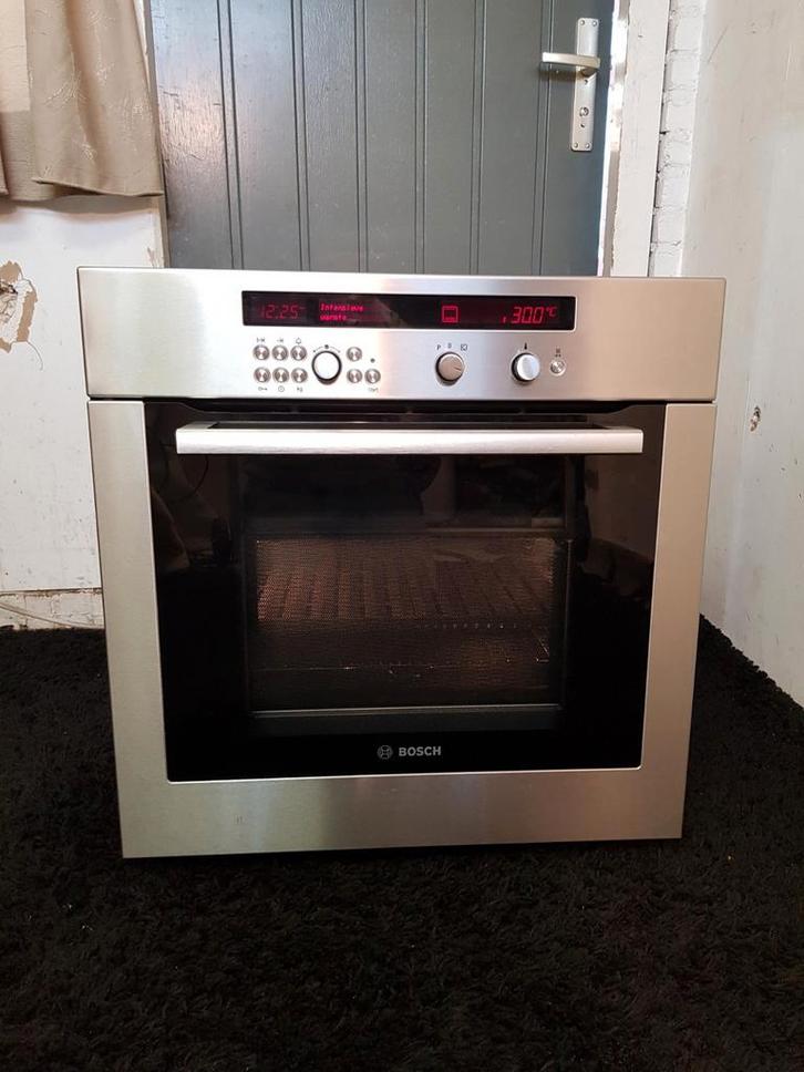 LUXE BOSCH RVS INBOUW COMBI OVEN MAGNTROON GRILL HETE LUCHT, Witgoed en Apparatuur, Ovens, Zo goed als nieuw, Grill, 45 tot 60 cm