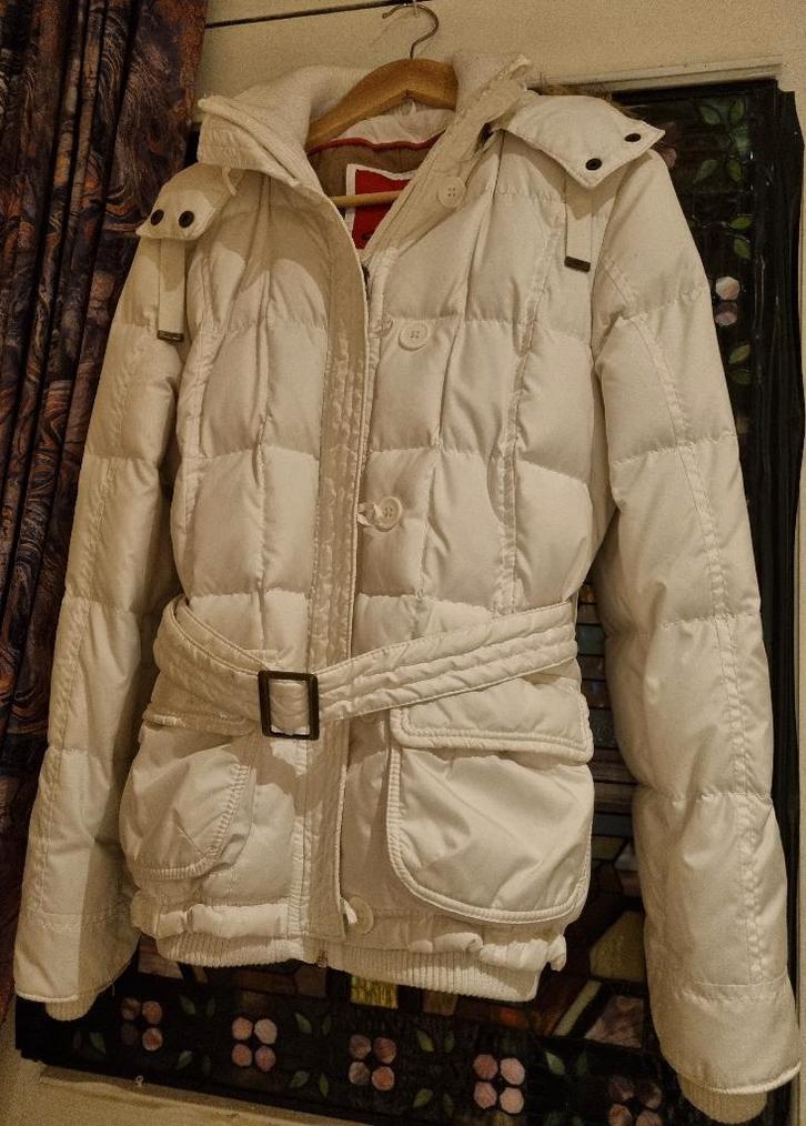 *** S'OLIVER DONZEN SKI/WINTER JAS ***, Kleding | Dames, Jassen | Winter, Zo goed als nieuw, Maat 42/44 (L), Wit, Ophalen of Verzenden
