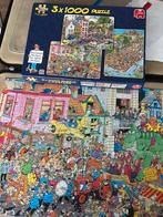 Jan van Haasteren, 3x 1000, Hobby en Vrije tijd, Denksport en Puzzels, Ophalen, 500 t/m 1500 stukjes, Zo goed als nieuw