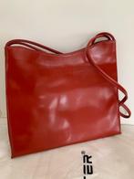ROOD LEDEREN SCHOUDERTAS LANCASTER, Ophalen, Nieuw, Rood, Schoudertasje