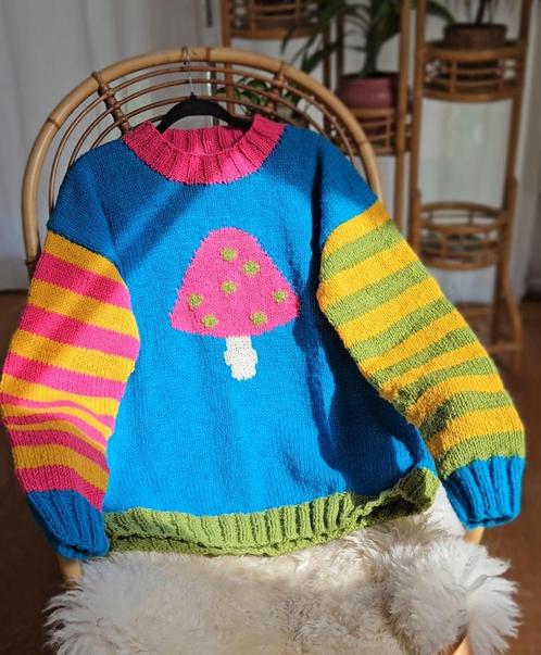 Handgebreide wollen Nepal trui Norway 80s noors dale, Kleding | Dames, Truien en Vesten, Nieuw, Ophalen of Verzenden