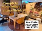 Complete woonkamer eikenhout. 4 items., Ophalen