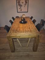 Houten eettafel, Ophalen, Gebruikt, 50 tot 100 cm, Vijf personen of meer