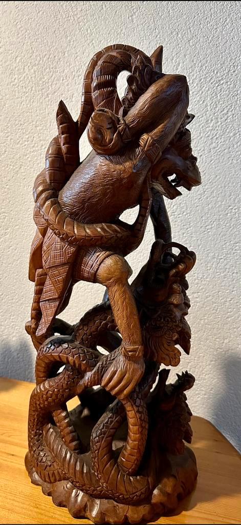 Mooi Groot Balinees Beeld Hanuman, Antiek en Kunst, Kunst | Niet-Westerse kunst, Ophalen of Verzenden