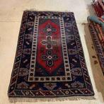 Vintage stoer versleten Perzisch handgeknoopt tapijt 200/125