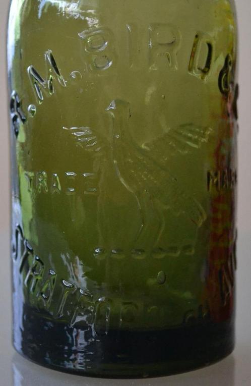 d7 oude engelse fles R.M.Bird & co stratford on avon, Antiek en Kunst, Antiek | Glas en Kristal, Ophalen