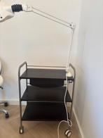 Gharieni kastje en werktafel Wengé lades incl loeplamp