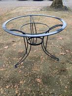 eettafel, Huis en Inrichting, Tafels | Eettafels, Ophalen, Rond, Zo goed als nieuw, Glas