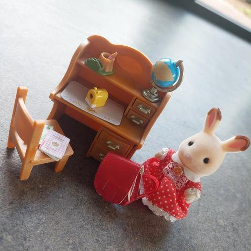 Sylvanian Families Bureauset Compleet, Kinderen en Baby's, Speelgoed | Poppenhuizen, Zo goed als nieuw, Ophalen