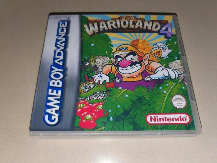 Wario Land 4 Game Boy Advance GBA Game Case, Spelcomputers en Games, Games | Nintendo Game Boy, Zo goed als nieuw, Verzenden