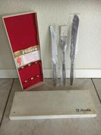 Nieuw vleesmes/vork/broodmes trancheerset 3 delig Amefa, Nieuw, Ophalen of Verzenden, Rvs of Chroom, Vaatwasserbestendig