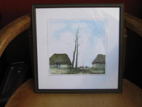 3 Schilderijen, afbeeldingen, 2 x boerderij, 1 x zeezichtje, Huis en Inrichting, Woonaccessoires | Schilderijen, Tekeningen en Foto's