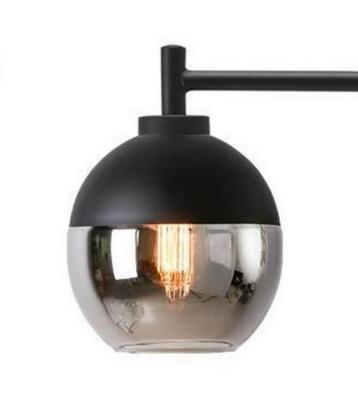 Luxe bol-rond ronde Lampenkap lamp mat-zwart chrome chroom beschikbaar voor biedingen