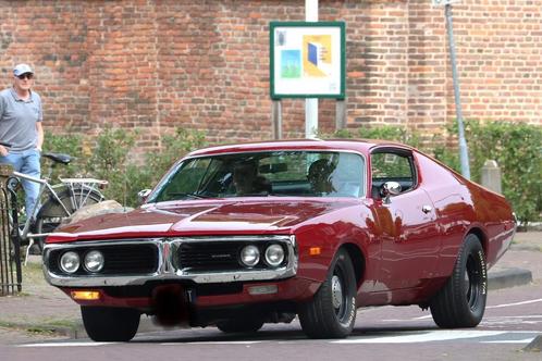 1972 Dodge Charger V8 360 cui 727 automaat, Auto's, Oldtimers, Particulier, Dodge, Benzine, Coupé, Automaat, Rood, Zwart, Leder en Alcantara