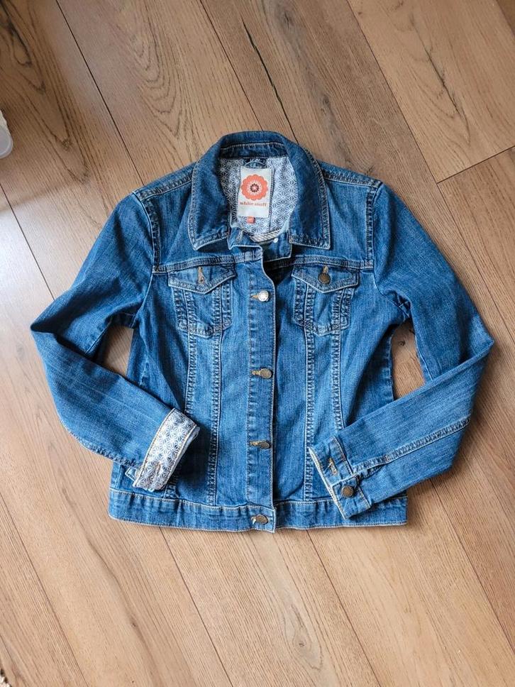 Leuk spijkerjack/Spijkerjas White Stuff maat 10, Kleding | Dames, Jassen | Zomer, Gedragen, Maat 38/40 (M), Blauw, Ophalen of Verzenden