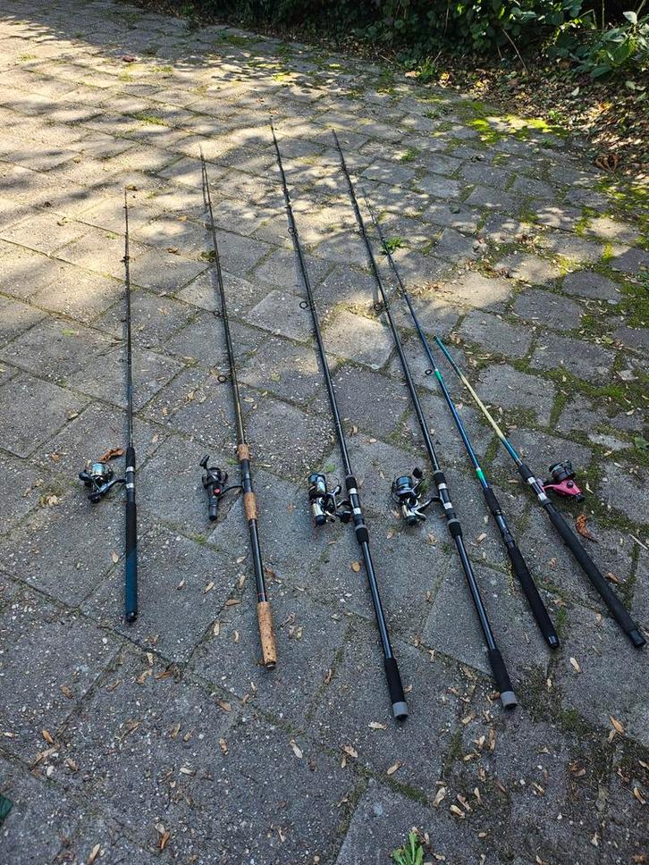 Complete Hengelsport Set - Stoel, Hengels, Foedraal, etc., Watersport en Boten, Hengelsport | Karpervissen, Gebruikt, Complete set