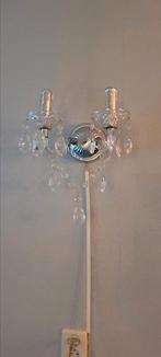 Wandlampje kroonluchter zilverkleurig, Huis en Inrichting, Lampen | Kroonluchters, Ophalen, Gebruikt
