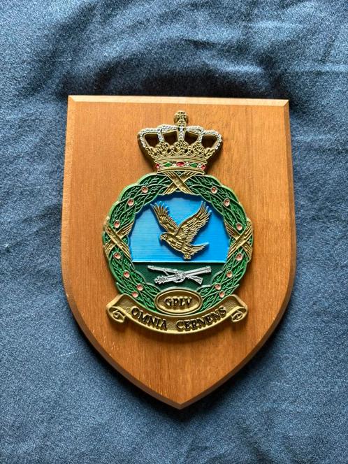 KLu schildje GPLV Groep Lichte Vliegtuigen, Verzamelen, Militaria | Algemeen, Luchtmacht, Embleem of Badge, Nederland, Ophalen of Verzenden
