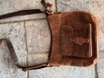 Leren Schoudertas Leatherdesign Cognac, Ophalen of Verzenden, Gebruikt, Bruin, Schoudertasje