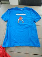 Mario tshirt maat M, Kleding | Heren, Ophalen of Verzenden, Zo goed als nieuw, Maat 48/50 (M), Blauw