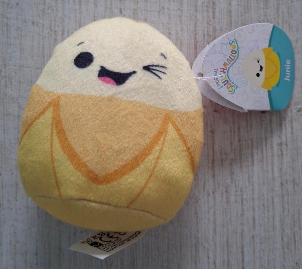 Schattige Squishmallows Junie Banaan Knuffel, Ophalen of Verzenden, Zo goed als nieuw, Overige typen