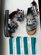Meher kakalia 41 gladiator sandalen blauw wit, Sandalen of Muiltjes, Blauw, Ophalen of Verzenden, Zo goed als nieuw