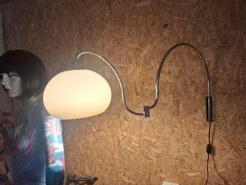 Vintage dubbele boog dijkstra wandlamp beschikbaar voor biedingen