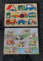 Twee houten puzzels, Ophalen of Verzenden, Minder dan 10 stukjes, Gebruikt, Van hout