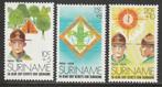 Suriname 1974 627/629 Padvinderij Scouting, Postfris, Ophalen of Verzenden, Postfris