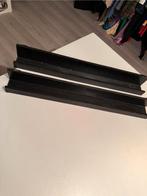 Zwarte Wandschapjes Set van 2 - 60cm, Ophalen of Verzenden, Gebruikt