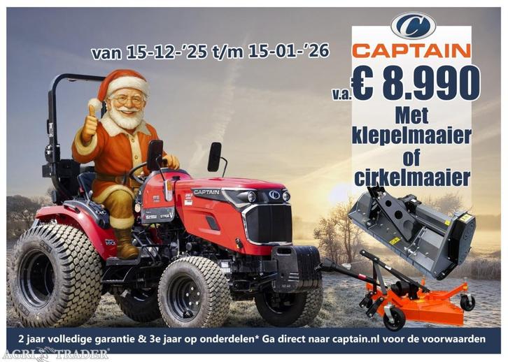 ACTIE DAGEN NIEUWE CAPTAIN TRACTOREN !!, Zakelijke goederen, Agrarisch | Tractoren, Nieuw, Ophalen of Verzenden
