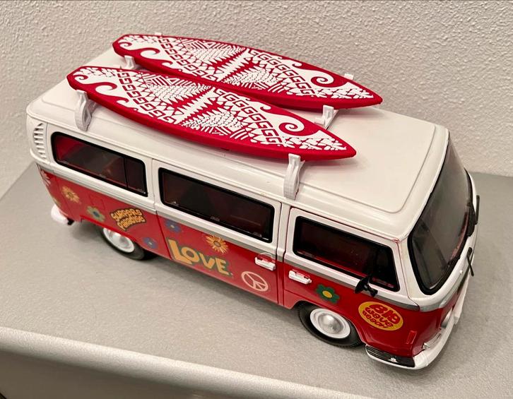 Dickie Toys Retro VW Surfer Camper Van, Verzamelen, Automerken, Motoren en Formule 1, Zo goed als nieuw, Auto's, Ophalen of Verzenden