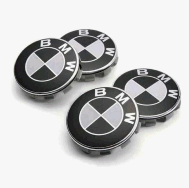 Set nieuwe zwart/witte BMW naafdoppen 56 mm, Auto diversen, Tuning en Styling, Ophalen of Verzenden