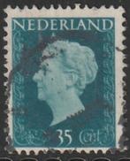 Nederland 1947 485 Wilhelmina 35c, Gest, Postzegels en Munten, Postzegels | Nederland, Ophalen of Verzenden, Na 1940, Gestempeld