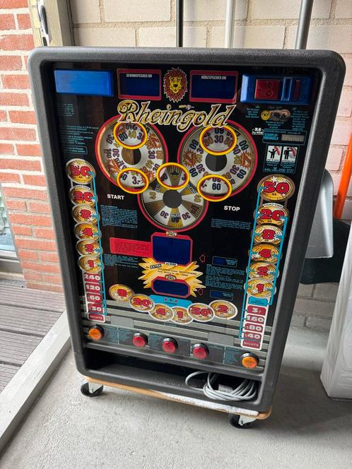 Rheingold Gokkast - Duits Wandmodel, Verzamelen, Automaten | Gokkasten en Fruitautomaten, Gebruikt, Overige munten, Met sleutels